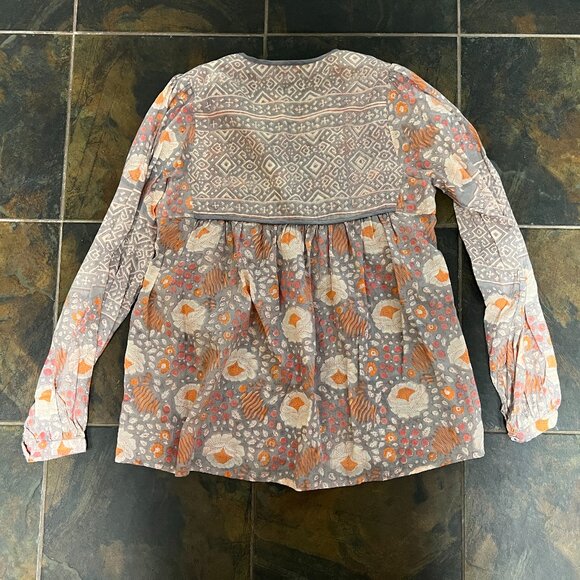 Matta brand, size small, poppy print blouse - Picture 3 of 3